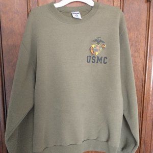 Hand Embroidered USMC sweater